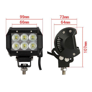 Faros de LED duallys Auxbeam de 18w