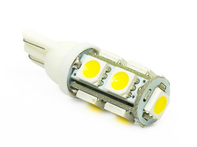 Foco LED T10 T15 9 SMD W5W 194 2827 12V